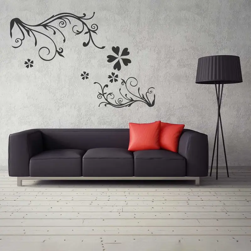 VETTA Наклейки интерьерные, "Узоры", 60х90см, ПВХ, 3 дизайна