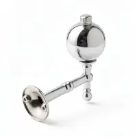 Крючок - держатель для штор CAPPIO KS049, алюминий, цвет хром, 2 шт.