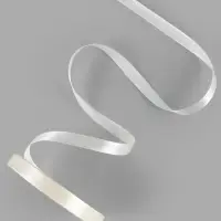 Лента атласная, 10 мм, 23&plusmn;1 м, светло-жёлтая