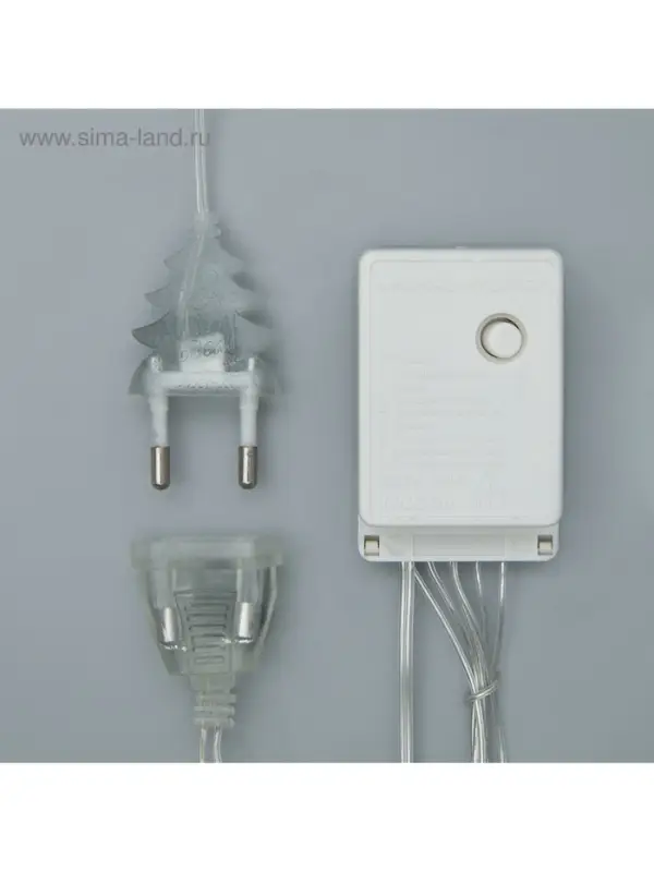 Гирлянда &laquo;Занавес&raquo; 2&times;3 м, IP20, прозрачная нить, 720 LED, свечение мульти, 8 режимов, 220 В