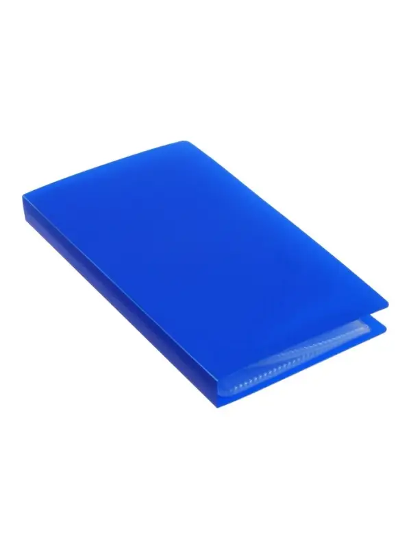 Визитница на 60 карт, 3 карты на 1 листе, обложка пластик, МИКС