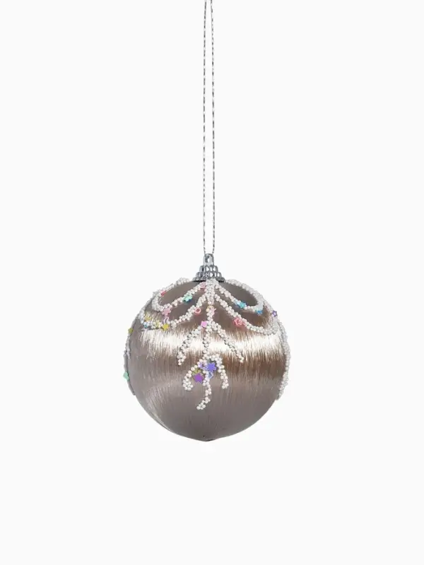 Ёлочные игрушки &laquo;Бамби&raquo;, шары новогодние, d=8 см, 3 шт. золото