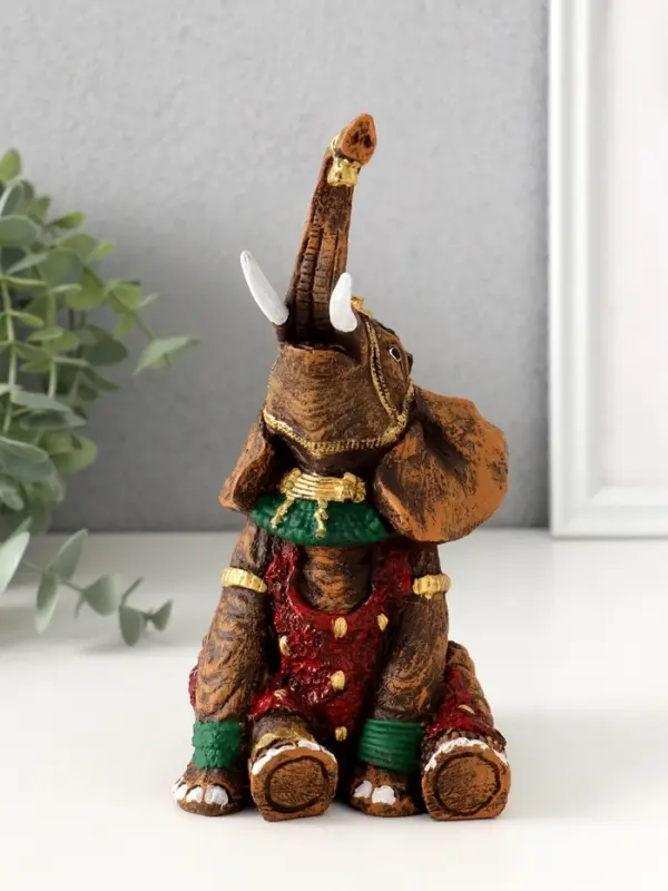 Фигура Фигура "Слон Индийский сидит" 17,5х8,5х9 см