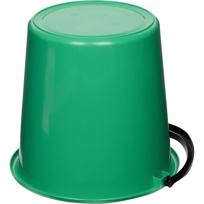 Ведро 10 л хозяйственное пластиковое зеленое