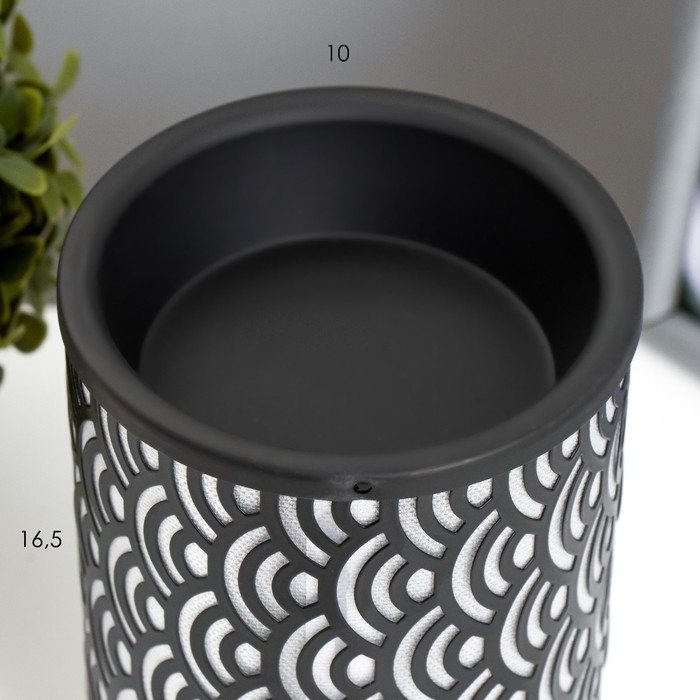 Аромасветильник Аромасветильник "Либра" Е14 25Вт чёрный 11х11х17 см RISALUX