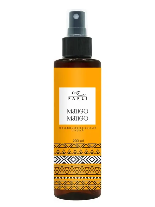 Увлажняющий парфюмированный спрей для тела серии Parli Cosmetics, МАНГО, 200 мл