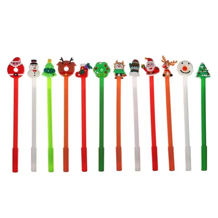 Ручка - прикол гелевая Calligrata «Новый год», неавтоматическая, чёрные чернила, 0.38 мм, подарочная, МИКС Ручка - прикол гелевая Calligrata «Новый год», неавтоматическая, чёрные чернила, 0.38 мм, подарочная, МИКС