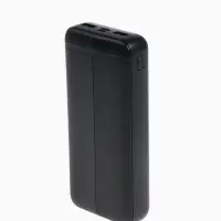 Внешний аккумулятор PB-04, 20000 мАч, 2 USB, 2 А, индикация, чёрный