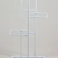 Подставка для цветов Greengo, 4 полки, 43&times;22&times;82 см, напольная, металл, белая