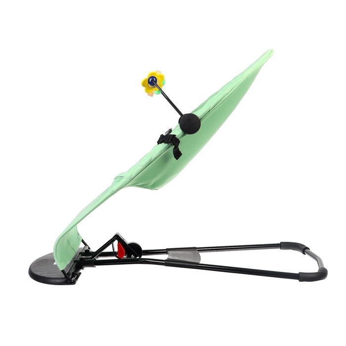 Шезлонг детский, кресло - качалка с игрушками для новорождённых «Крошка Я», цвет зелёный Шезлонг детский, кресло - качалка с игрушками для новорождённых «Крошка Я», цвет зелёный