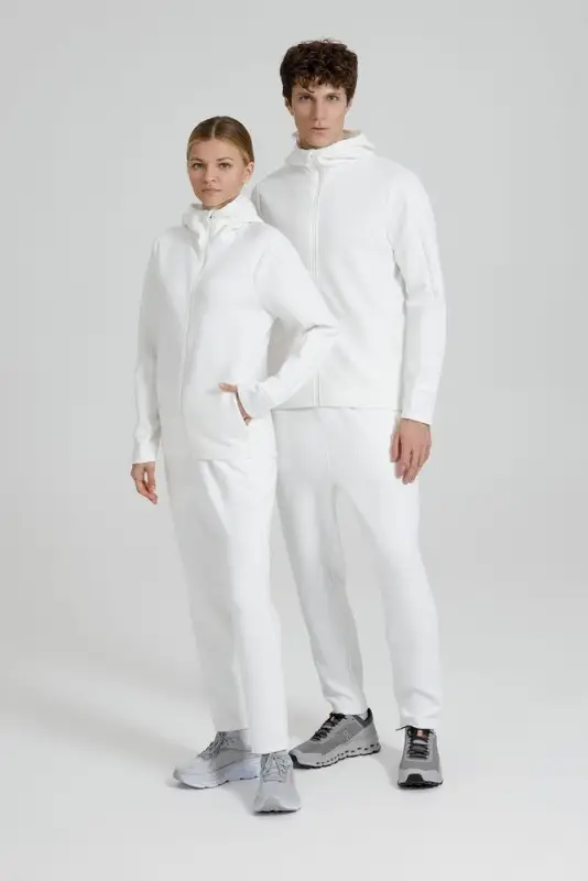 Куртка с капюшоном унисекс Begi, молочно-белая, размер S Куртка с капюшоном унисекс Begi, молочно-белая, размер S