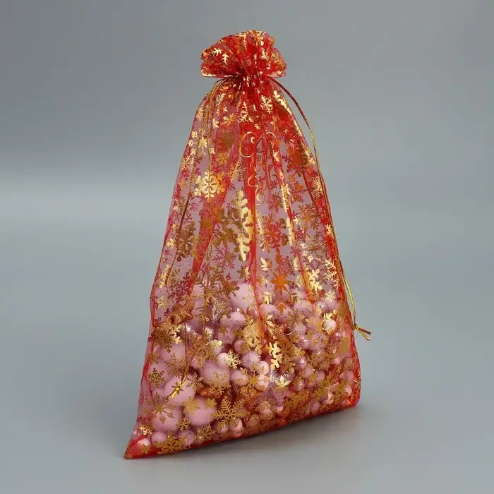 Мешочек подарочный органза «Новогодние желания», 20 х 30 см +/- 1.5 см Мешочек подарочный органза «Новогодние желания», 20 х 30 см +/- 1.5 см
