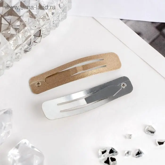 Невидимки для волос «Астория», набор 10 шт., перламутр, 5 см Невидимки для волос «Астория», набор 10 шт., перламутр, 5 см