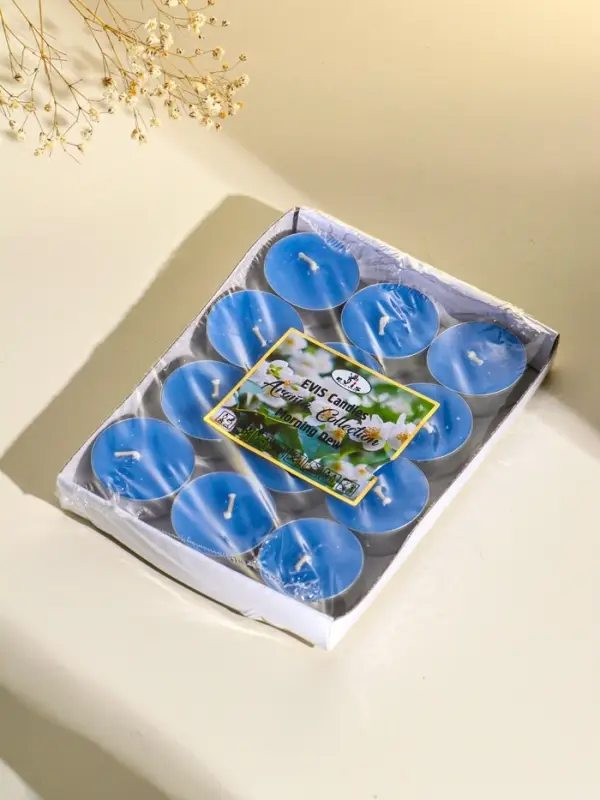 Набор ароматических чайных свечей 12 шт, d 37 мм, 15 гр, 4 часа горения, утренняя роса Набор ароматических чайных свечей 12 шт, d 37 мм, 15 гр, 4 часа горения, утренняя роса