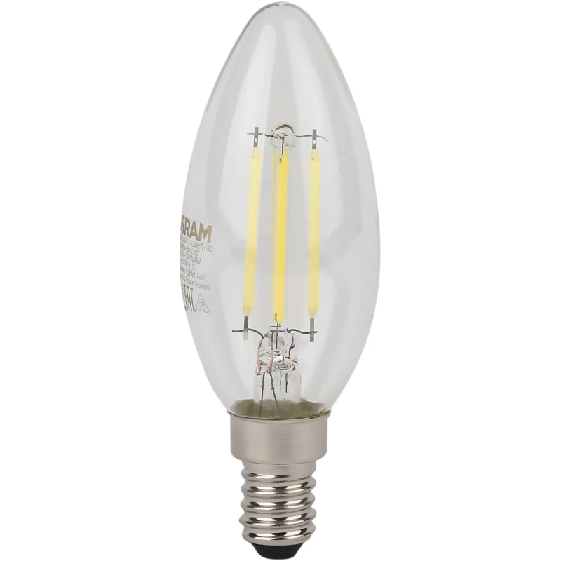 Лампа светодиодная OSRAM LSCLB60 5W/827 230VFILCL E14 FS1(684577)