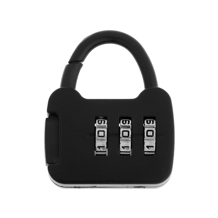 Замок навесной кодовый ТУНДРА ZK001, черный Замок навесной кодовый ТУНДРА ZK001, черный