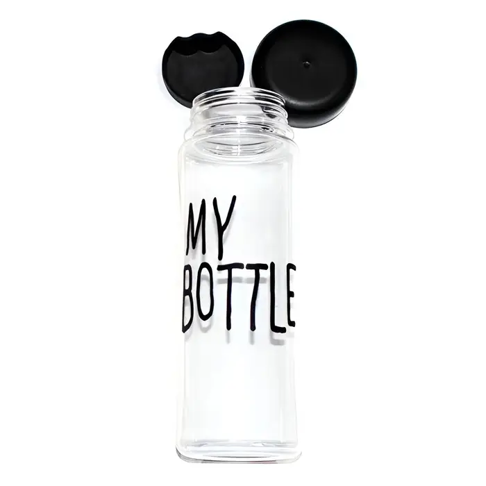 Бутылка для воды My bottle, 500 мл, 19.5&times;6.5 см, чёрная