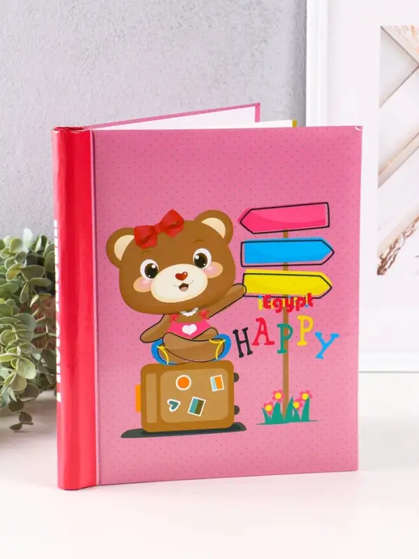 Фотоальбом 10 магнитных листов Фотоальбом 10 магнитных листов "Мишка" 23X28см, пер-т внутр.спираль