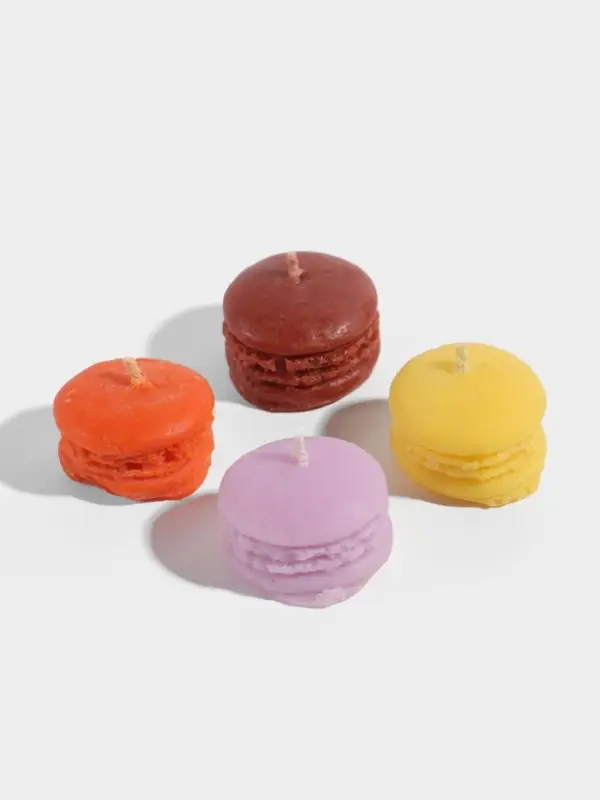 Свеча &laquo;Макарун&raquo;, 3.5&times;3.5&times;2 см, соевый воск, МИКС