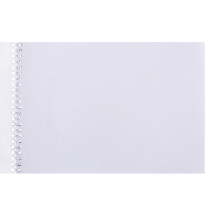 Альбом для рисования А4, 40 листов 100 г/м&sup2;, на гребне, Синий трактор