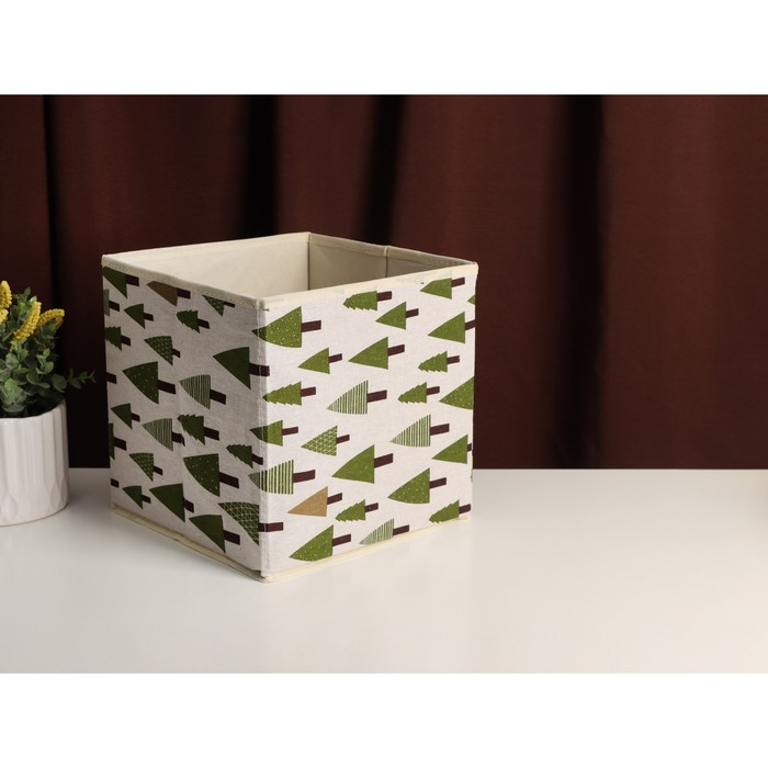 Короб стеллажный для хранения «Ёлки», 27×27×27 см Короб стеллажный для хранения «Ёлки», 27×27×27 см