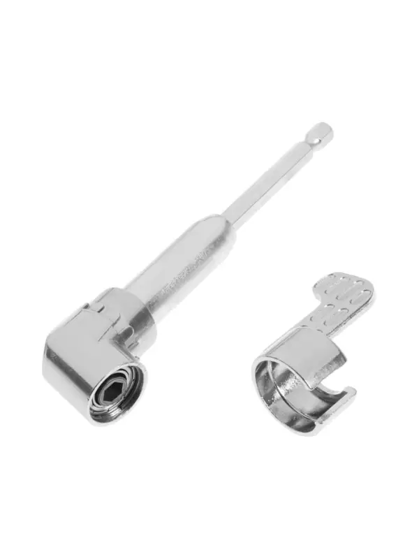 Адаптер угловой для дрели ТУНДРА, удлиненный, для работы в труднодоступных местах