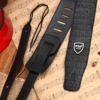 Ремень для гитары "Аллигатор" кожаный, 150 см