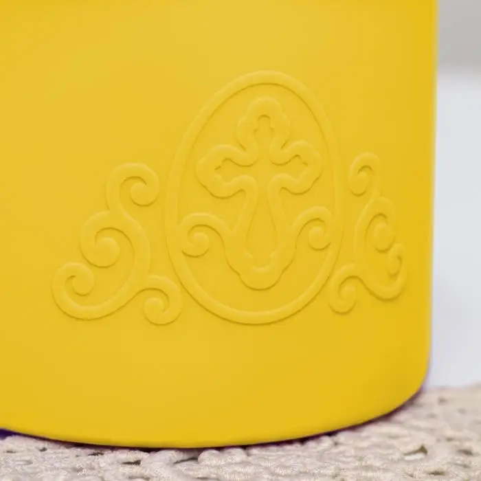 Форма для кулича на Пасху «ХВ», желтая, набор 3 шт., силиконовая Форма для кулича на Пасху «ХВ», желтая, набор 3 шт., силиконовая