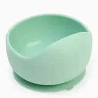 Тарелка детская на присоске и ложка, бирюзовый, Mum&Baby Тарелка детская на присоске и ложка, бирюзовый, Mum&Baby