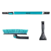 Щётка-скребок с мягкой ручкой и распушенной щетиной, поворотная, телескопич. (90-130 см) AVS SB-6330