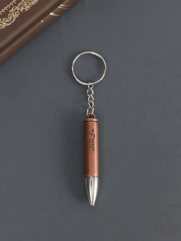 Металлический брелок для ключей на кольце &laquo;Пуля&raquo;, 6&times;1 см, МИКС