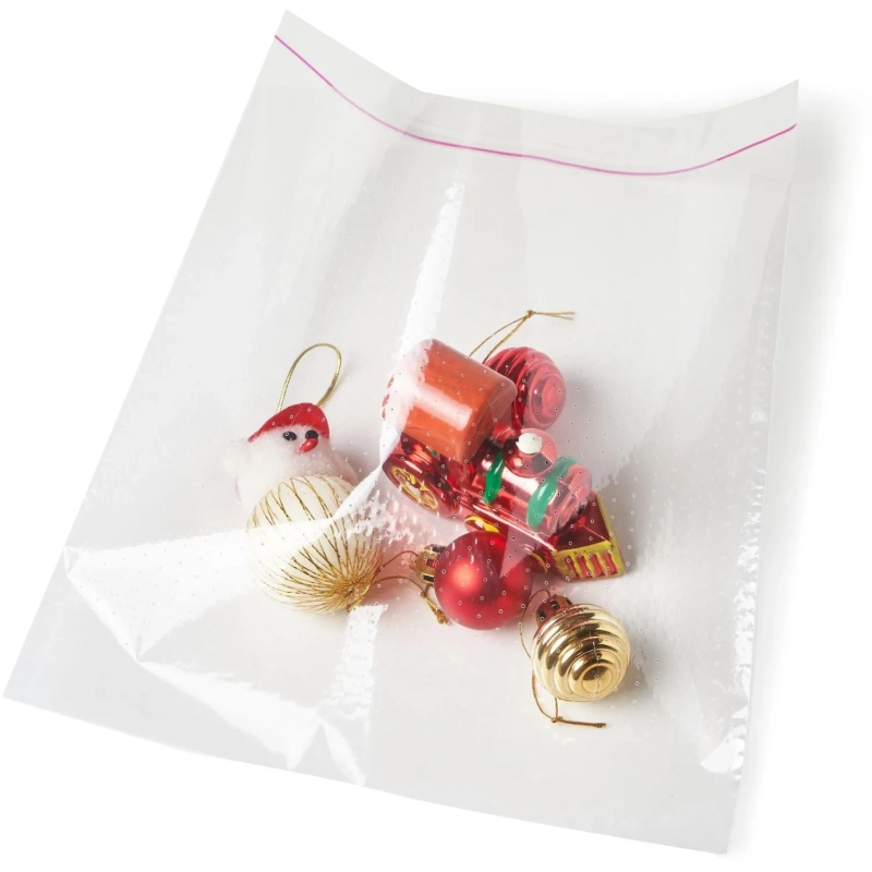 Пакет БОПП 200х200мм+40 клапан со скотчем 25мкм с перфорацией 100шт/уп