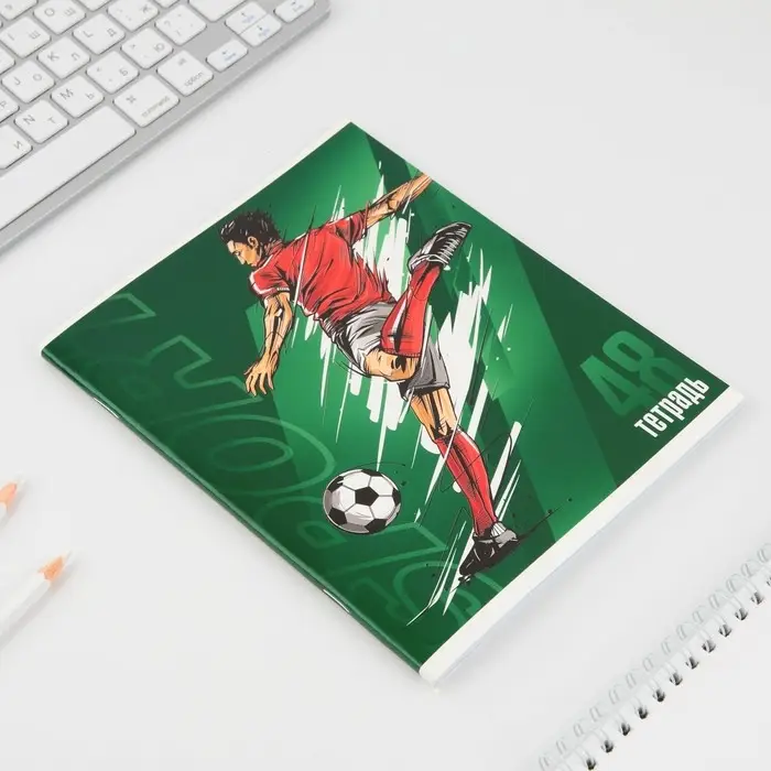 Тетрадь в клетку, 48 л., А5, на скрепке, блок №1 «Спорт» МИКС Тетрадь в клетку, 48 л., А5, на скрепке, блок №1 «Спорт» МИКС