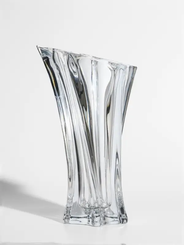 Ваза стекло настольная  Ваза стекло настольная "Лесли" 25х14,5 см, прозрачный