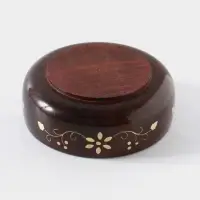 Чаша &laquo;Стебель&raquo;, 12&times;12&times;5 см, дерево шишам