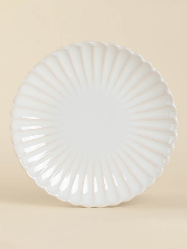 Набор десертных тарелок 2 шт SL Home Набор десертных тарелок 2 шт SL Home "Нимфея" 20х2,3 см, цвет теплый белый