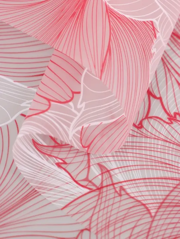 Пленка флористическая для цветов, &laquo;Акварельный эскиз&raquo;, розовая, 57&times;57 см
