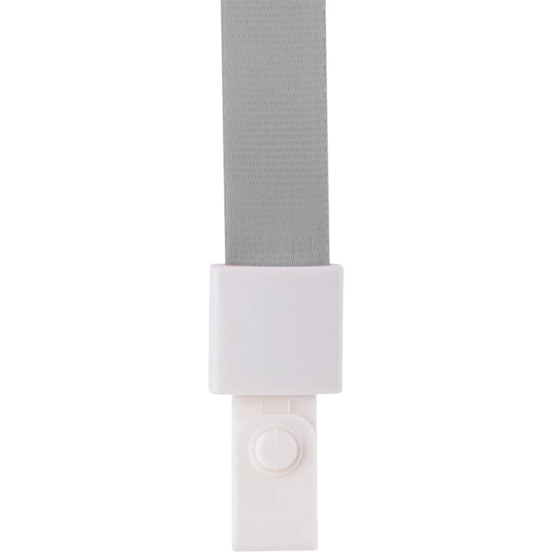 Держатель для бейджа Deli 8352,шир.тесьмы 1см,замок на кнопке,серый,12шт/уп