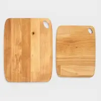 Набор разделочных досок, 2 шт., 27.5&times;21 см,22.2&times;17 см, дерево берёза, пропитаны минеральным маслом