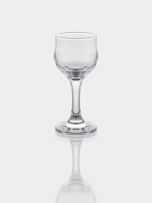 Набор рюмок для ликёра Paşabah&ccedil;e Tulipe, 55 мл, 6 шт., стекло, прозрачный