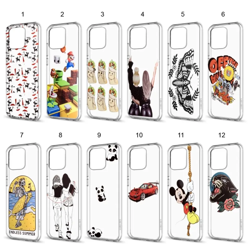 Чехол Xiaomi Mi 11 TPU 1.0mm прозрачный с принтами Чехол Xiaomi Mi 11 TPU 1.0mm прозрачный с принтами