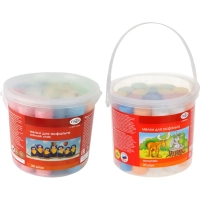 Мел для асфальта Гамма Мультики 20 цв.,  пластик. ведро, 1704194