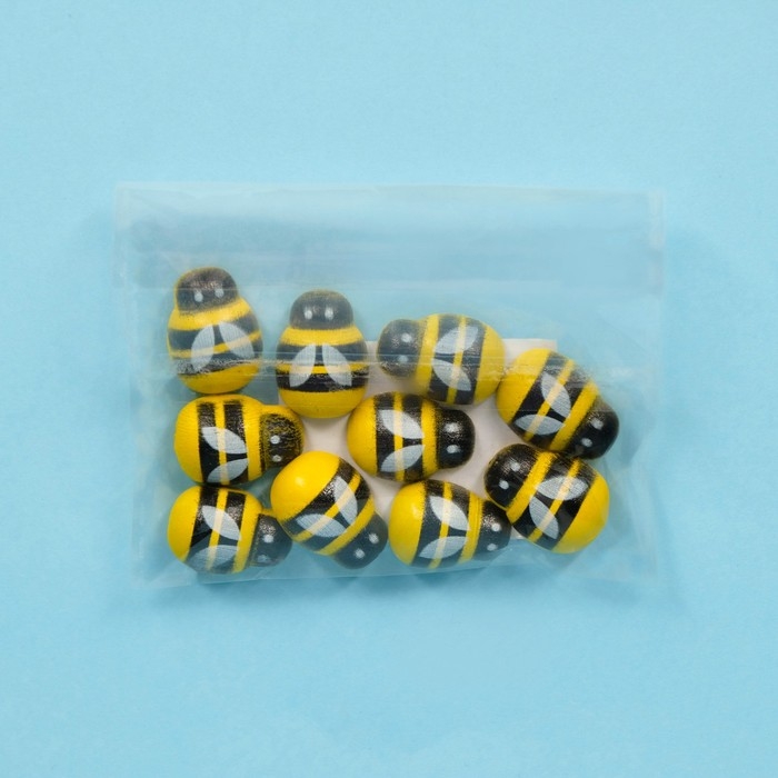 Декор флористический «Пчёлы», 10 шт., 19 х 14 мм Декор флористический «Пчёлы», 10 шт., 19 х 14 мм