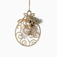 Ёлочная игрушка &laquo;Зимнее волшебство. Шар с веточкой&raquo;, 12.5&times;10 см