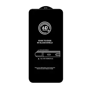 Защитное стекло для Huawei P40 Lite/Honor 9C Black 6D без упаковки