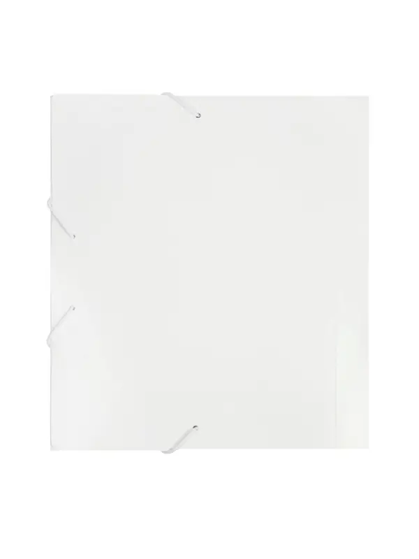 Папка на резинке А5, 500 мкм, Calligrata, корешок 15 мм, до 100 листов, белая