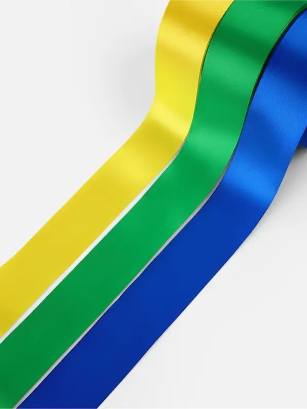 Атласная лента, набор 3 шт. &laquo;Солнечный&raquo;, 40 мм, 23&plusmn;1 м