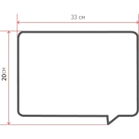 Доска пробковая магнитная фигурная Чат