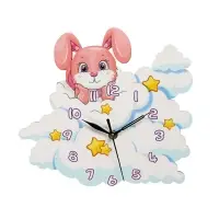 Часы настенные интерьерные &laquo;Зайчик на облаке&raquo;, 23&times;25.5 см