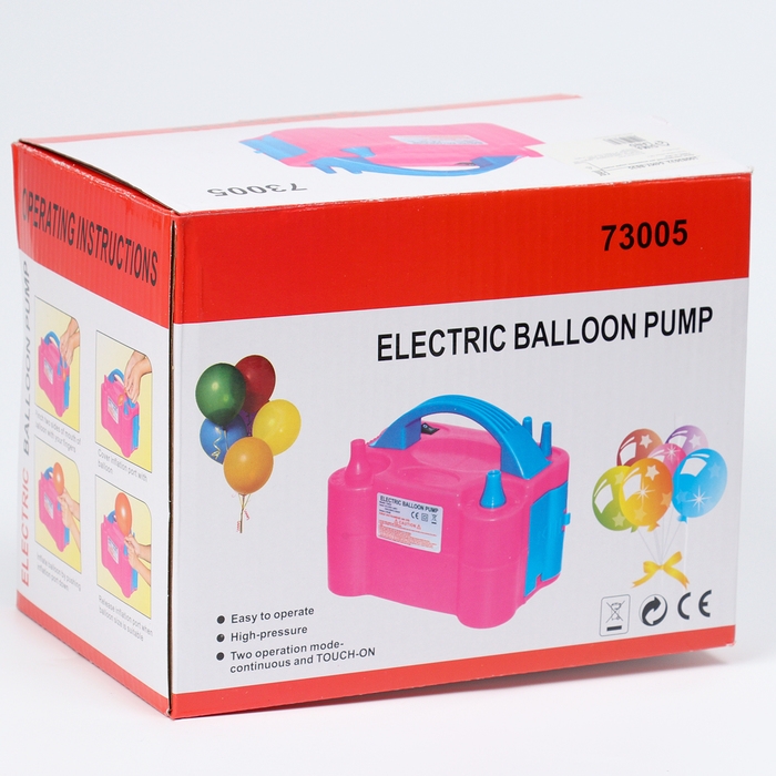 Компрессор для воздушных шаров, цвет серебро, без батареек Компрессор для воздушных шаров, цвет серебро, без батареек